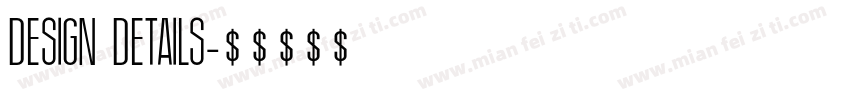 DESIGN DETAILS字体转换